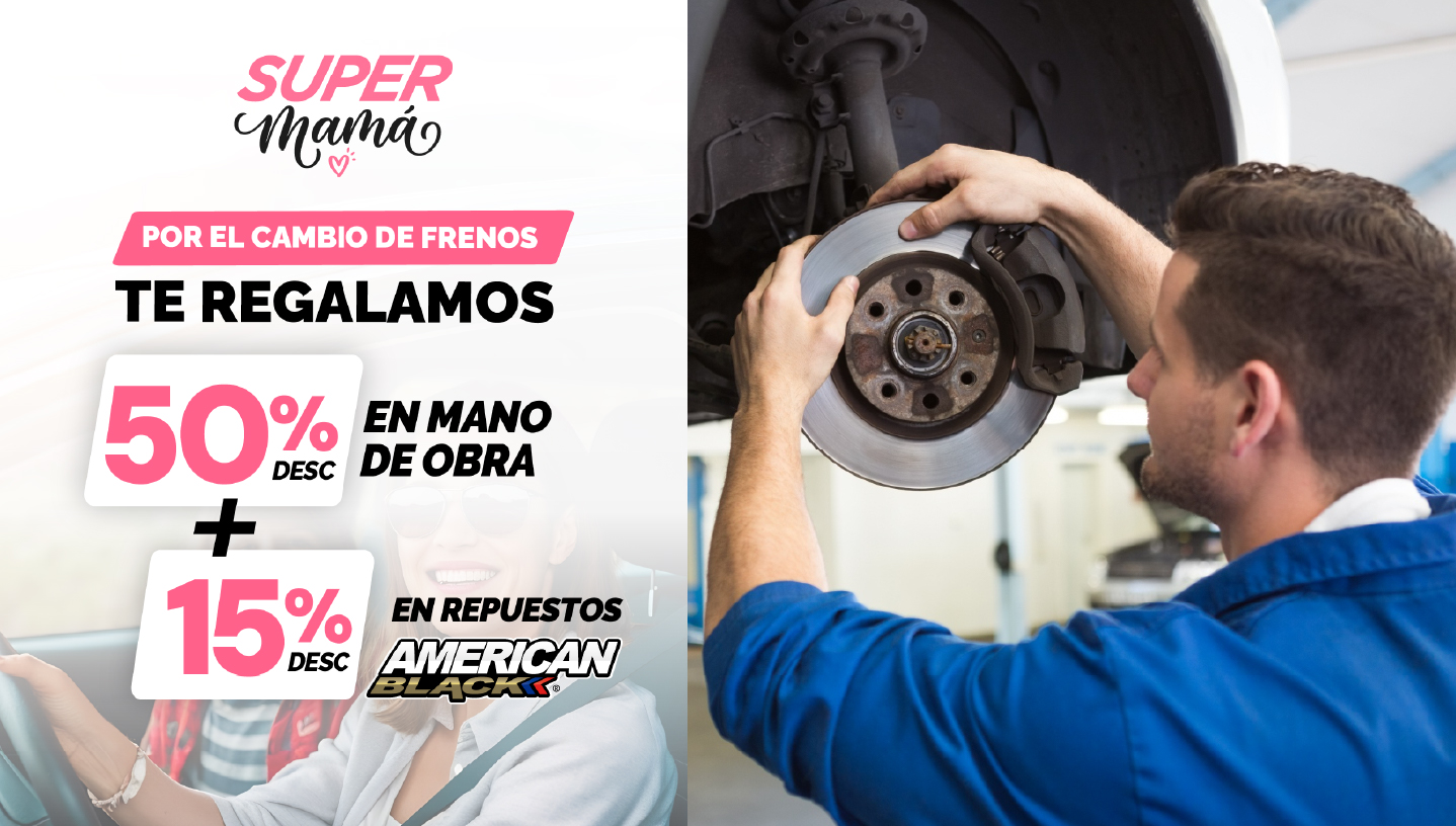 Por cambio de frenos te regalamos 50% en mano de obra* 15% en repuestos imagen